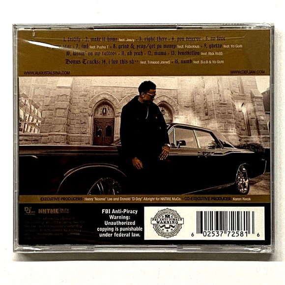 Testimony by August Alsina (CD) Sealed - Damaged Case - Picture 2 of 2